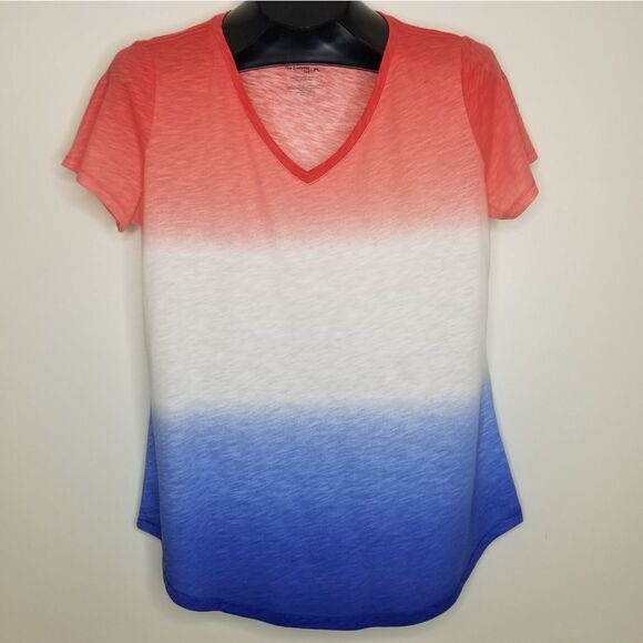 Sonoma Short Sleeve Gradient Colors Everyday Tee - Picture 1 of 5